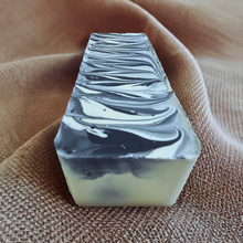 Load image into Gallery viewer, MIXED SET OF THREE SOAPS. LAVENDER PEPPERMINT CAMPER. CHARCOAL ACTIVATED. ORANGE BLOSSOM.